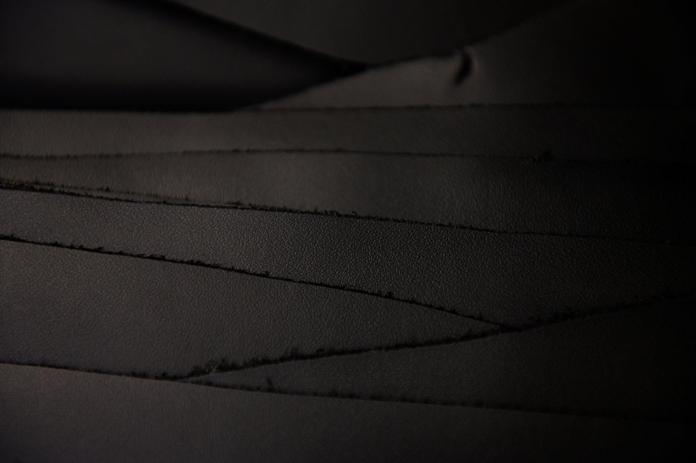 Black leather detail